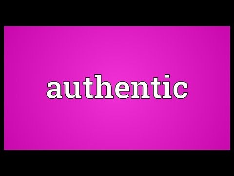 Authentic Meaning