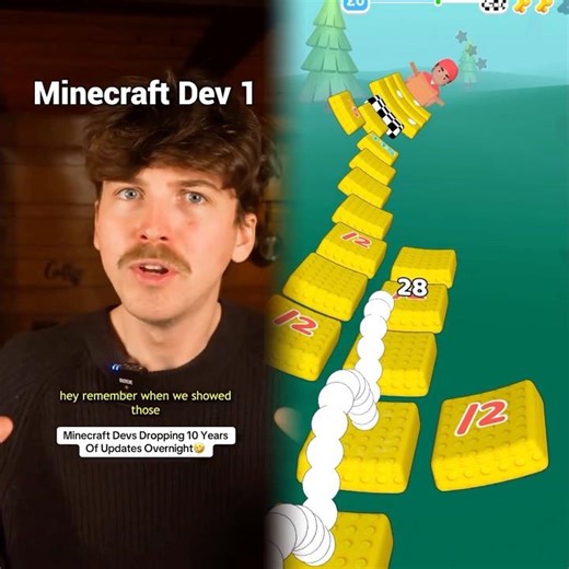 "Minecraft Devs Dropping 10 Years Of Updates Overnight🤣"