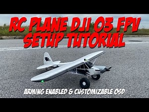 RC Plane DJI O3 FPV Setup Tutorial - ‪@FMSRCAirplane‬ 1300mm PA-18 Super Cub #fpv #rcplane #hobbies