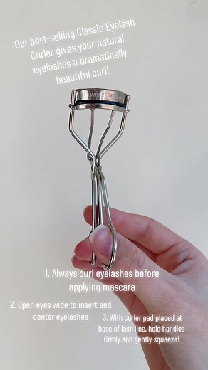 Beautifully Curl Your Lashes with the Tweezerman Classic Eyelash Curler