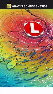 21K views · 145 reactions | What exactly is a "weather bomb"? The phrases ‘weather bomb’ and ‘bomb cyclone’ stem from the term bombogenesis, or the rapid intensification of a low-pressure system in a short period of time. Meteorologists use different metrics to measure bombogenesis, but the most widely used criteria is when a low’s minimum pressure falls 24 mb in 24 hours. | The Weather Network | Facebook