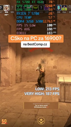 Hledáš levný pc s repas kartou a slušným procíkem z zvládá CSko na 200 FPS? Na BestComp.cz!