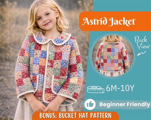 Jacket Sewing Pattern for Kids, Jacket Pattern, Kids Pattern, PDF Pattern, Beginner Pattern, Sewing Pattern Toddlers, Quilted Jacket Pattern - Etsy