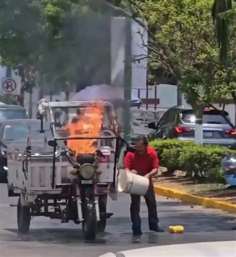 Using a Cola's CO2 to put out a fire.