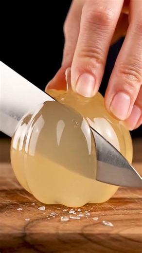 ASMR Jelly Glass Quince Slicing 🔪✨ | Oddly Satisfying Sounds