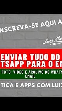 Como Enviar do Whatsapp para Email