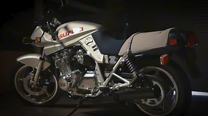 Named after the iconic Japanese sword, the Suzuki Katana cut through the jam-packed 80s motorcycle scene and became one of the brand's most successful models. This is the 1982 Katana GS1000SZ and its history, starting with its roots a continent away... #suzuki #suzukikatana #japanesemotorcycle #1980s | Barber Vintage Motorsports Museum