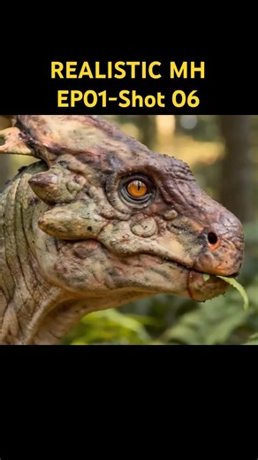 REALISTIC MH | Aptonoth: The sharp snap of a fern as it's torn from its stem | AI WILDLIFE
