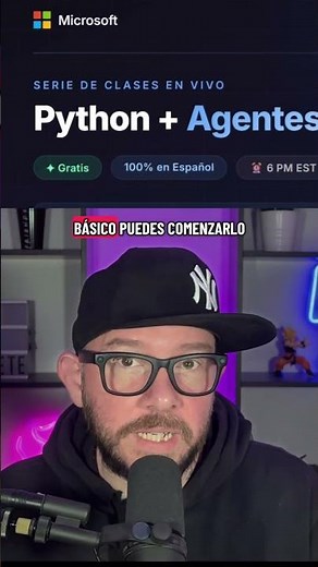Microsoft lanza curso GRATIS de Python + Agentes IA 🤯 #ia #agentes #microsoft #developer #python