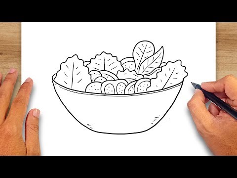How to draw Salad - Salad Drawing Ideas