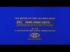 Northern Lights Entertainment/MPAA Rating Card (PG, 1992)