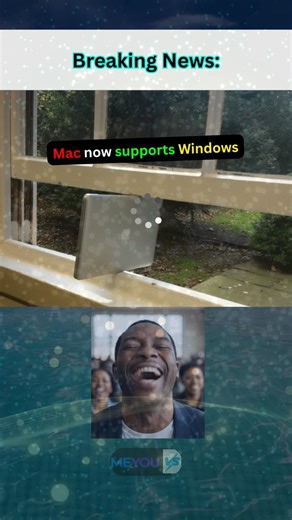 Breaking news! Macbook support Windows! #macvswindows #memes #meyouvs