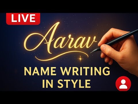 Writing Your Name in LIVE! 🎨 | Calligraphy Art Stream ✍️