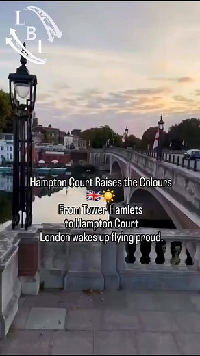 Operation Raise the Colours didn’t stop in Tower Hamlets… Last night, Hampton Court woke to the bridge alive with English and British flags under the morning sun 🇬🇧☀️. Once the home of Henry VIII, Hampton Court now carries a legacy forward — a reminder that our heritage isn’t forgotten, and our pride cannot be torn down. From history’s kings to today’s streets, Londoners are flying their colours higher than ever. The message is clear: England still belongs to its people. ➖➖➖➖➖➖➖➖➖➖➖➖ Instagram