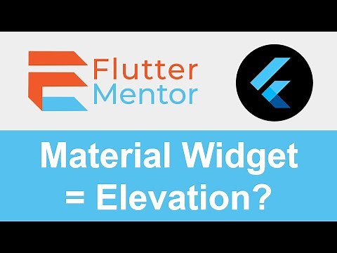 Flutter - How To Easily Add Elevation/Drop Shadow To Any Widget (With Material Widget)