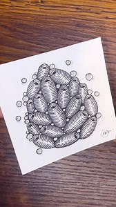 260K views · 2.4K reactions | Calm Your Mind With Zentangle Pattern | Drawing Tutorial For Beginners #zentangle #doodle #art #zenart #mindfulart #trending #easyart | Easy Art | Facebook