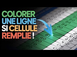 🟩📊🎨 Excel : Colorer une Ligne Si une Cellule n’est Pas Vide !