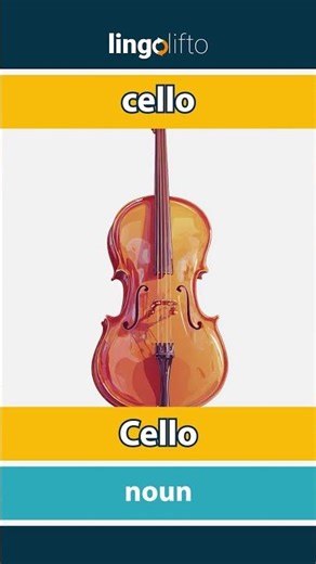 🇬🇧🇩🇪 cello - Cello : learn English : Lernen wir Englisch : vocabulary builder