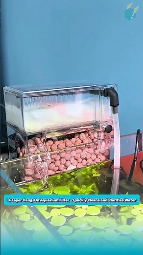 Hang-On Fish Tank Filter – Unique 3-Layer Structure for Rapid Water Purification