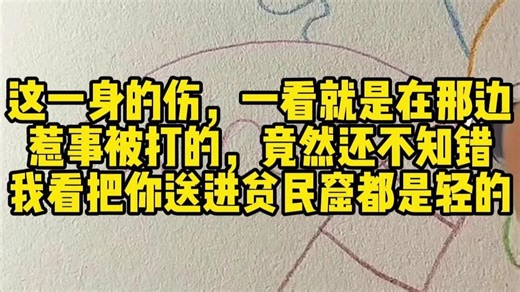 这一身的伤，一看就是在那边惹事被打的，竟然还不知错，我看把你送进贫民窟都是轻的