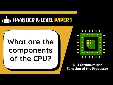 Components of the CPU | 1.1a | OCR A-Level Computer Science