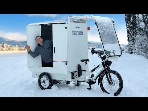I Built a Micro Bike Camper for Winter Camping
