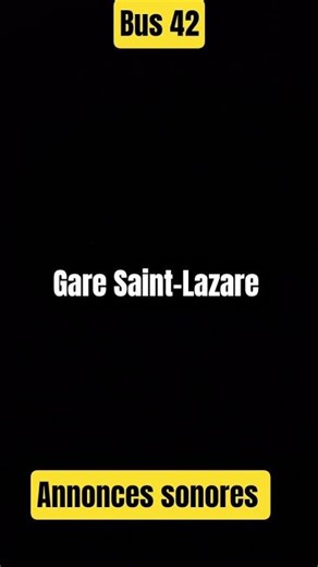 Bus 42 direction : Gare Saint-Lazare