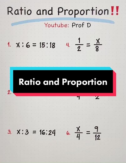Ratio and Proportion 👇 #mathreview #mathprofd #mathhack #mathtrick