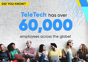 25 reactions | We are about 65,000 strong across the globe! And wherever we may be, we act as one TeleTech. We find beauty and strength in our differences. And we're proud of our culture of inclusion. Tell us in the comments where you're located! #ExperienceTeleTech #diversity | TTEC Philippines | Facebook