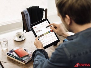 Now check-in before you step into the airport! SWISS offers online check-in facility 23 hours before departure. Use your SWISS app or visit swiss.com | Swiss International Air Lines