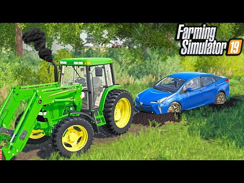 KAREN GETS HER CAR STUCK ON FARMERS PROPERTY! | (ROLEPLAY) FARMING SIMULATOR 2019