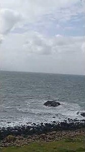 Portrush whiterocks beach n Dunluce castle (Giant Causeway) , Northern Ireland.