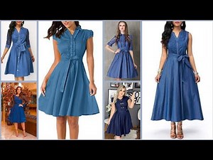 HERMOSOS VESTIDOS DE JEANS,MEZCLILLA,DENIM DE MODA Y TENDENCIA 2021 PARA TODA OCASIÓN