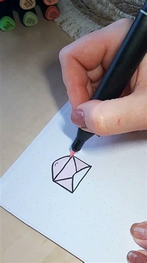 Cute mini envelope and postcard for scrapbooking #craft #diy #drawing