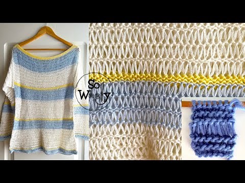 How to Knit the Openwork Garter Stitch Pattern - 2 variants (totally beginner-friendly!) - So Woolly