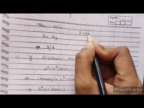 Order of an integer modulo n