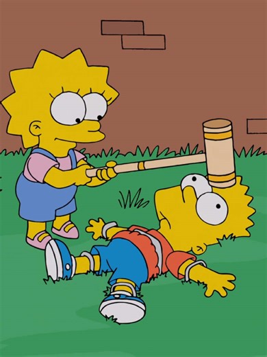 Why are Bart and Lisa so in sync?#cartoon #fyp #movie #simpsons