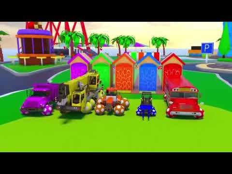 Wheels On The Bus: Colorful Ball Wheels 🚌🌈 | Nursery Rhymes & Kids Songs