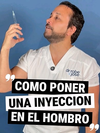 Cómo aplicar una inyección en el hombro correctamente