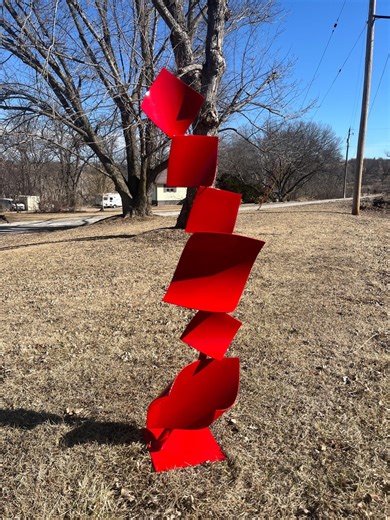 Whisper Abstract Geometric Outdoor Sculpture - Etsy