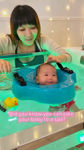 24K views · 484 reactions | I took my little princess to a spa for the first time at @thebabyspa.sherwoodpark! Wow it was so magical watching my little one swim around凉 It was way too cute! And also very good health benefits for baby too! #babyspa #newborn #babywellness #motherhood | Vivid Vision | Facebook