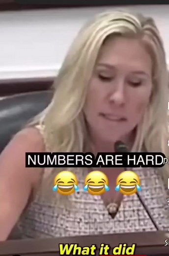 Marjorie Taylor Green has difficulty reading aloud large numbers. #mar...