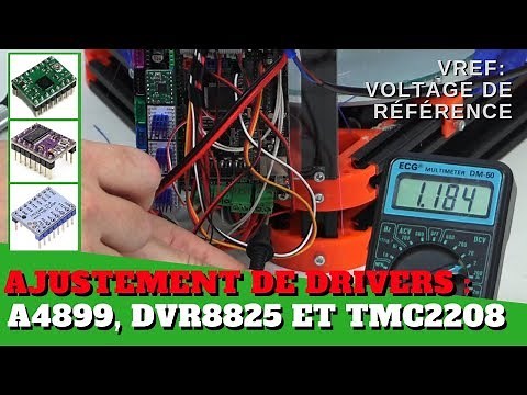 Adjusting the voltage of the drivers of a 3D printer