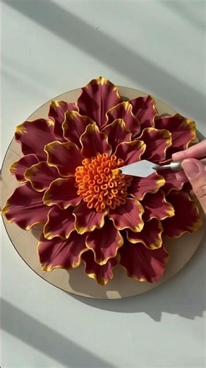 french marigold flower clay craft #art #diy #craft #french #flowers