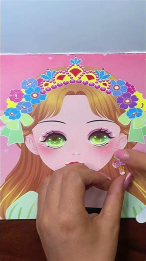Princess Sticker Dress Up 🎀 Fun Game for Girls #cutecrafts #coloringadventure #drawing
