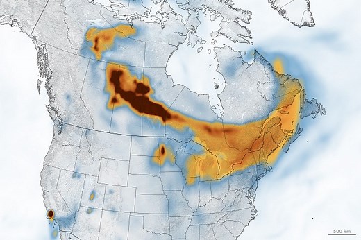 Widespread Smoke from Canadian Fires - NASA Science