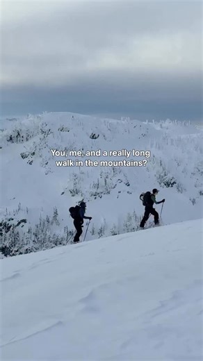 Good company good lines = good times. Send this to your winter adventure pal ❄️⛷️ | MEC