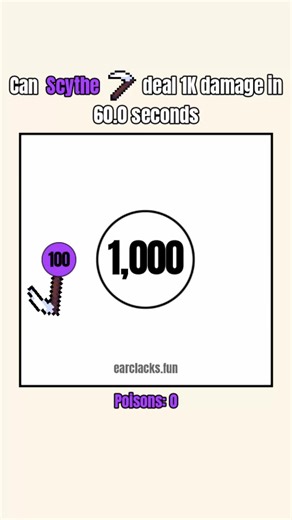 Can Scythe 🌾 Deal 1K Damage in 60 Seconds? #animation #physics #fantasy