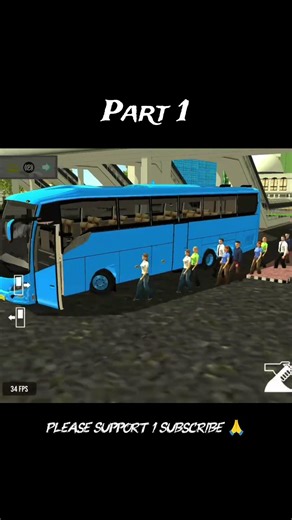 Indonesia Coach bus driving | Euro bus simulator 2026 Android gameplay 1 Part 1 #shorts #bus #game