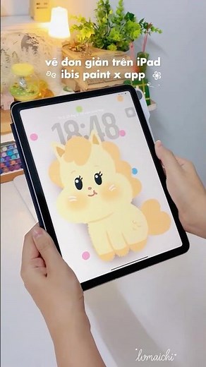 🎨 Draw a Simple Cute Horse Wallpaper on iPad with the ibis Paint X App - Ideal for Beginners